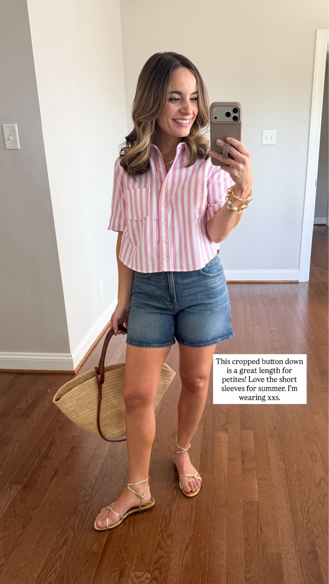 A few things from Anthro with a great fit! Worth a try while they’re on sale. 

20% off $100+ with code ANTHRO20 

Cropped button-down: xxs 
Shorts (Quince): 24

#LTKPetite