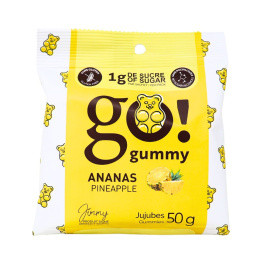 Go! Gummy Low-Sugar Gummies Pineapple, 50g | Natura Market