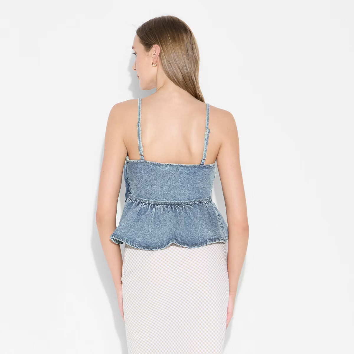 Women's Denim Peplum Tank Top - Wild Fable™ | Target