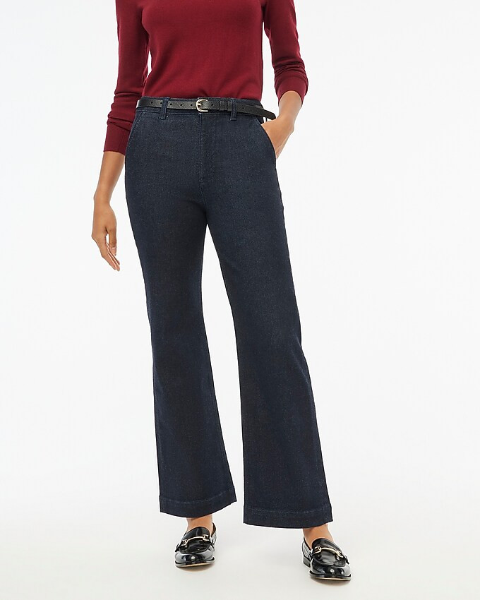 Soft denim trouser in signature stretch | J.Crew Factory