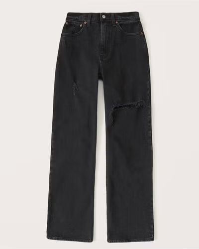 Women's 90s Ultra High Rise Relaxed Jeans | Women's Bottoms | Abercrombie.com | Abercrombie & Fitch (US)
