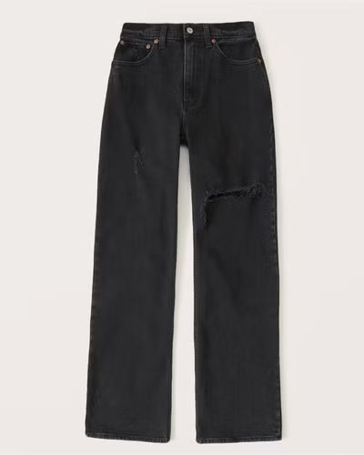 Women's High Rise 90s Relaxed Jean | Women's Clearance | Abercrombie.com | Abercrombie & Fitch (US)