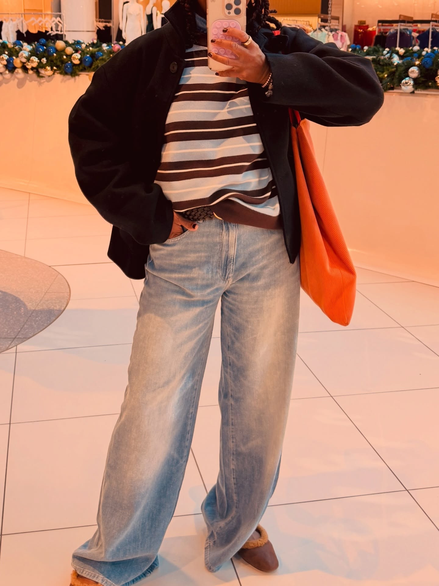 OOTD, but let’s be honest… 
the @larroude flats are stealing the show. 🥿✨

Easy layers, lived-in denim, a timeless coat—and these cozy-chic Larroudé flats that somehow manage to be both comfortable and polished (the real win). Perfect for wandering, shopping, and casually falling for beautiful Coach pieces along the way.  Which bag is your favorite?!🤩 

👉🏾 Outfit details + the exact Larroudé flats are linked in my ShopMy. 

#Larroude #OOTDDetails #ShopMyStyle