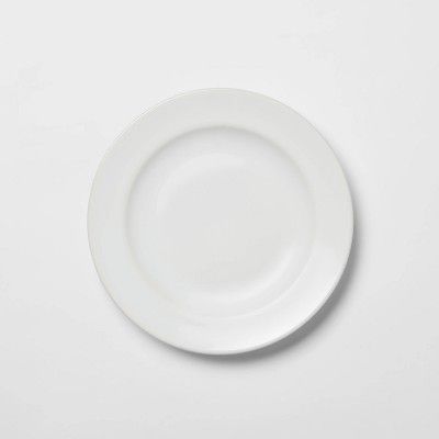 Porcelain Rimmed Appetizer Plate 6.5" White - Threshold&#8482; | Target