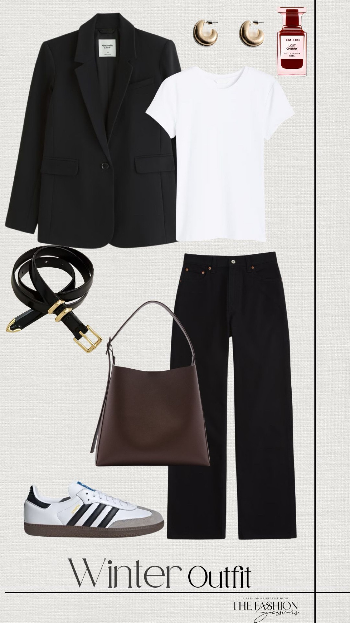 Winter Outfit | Black Blazer | Black Jeans | White T Shirt | Adidas Samba | Tote Bag | 

#LTKStyleTip #LTKSeasonal #LTKShoeCrush