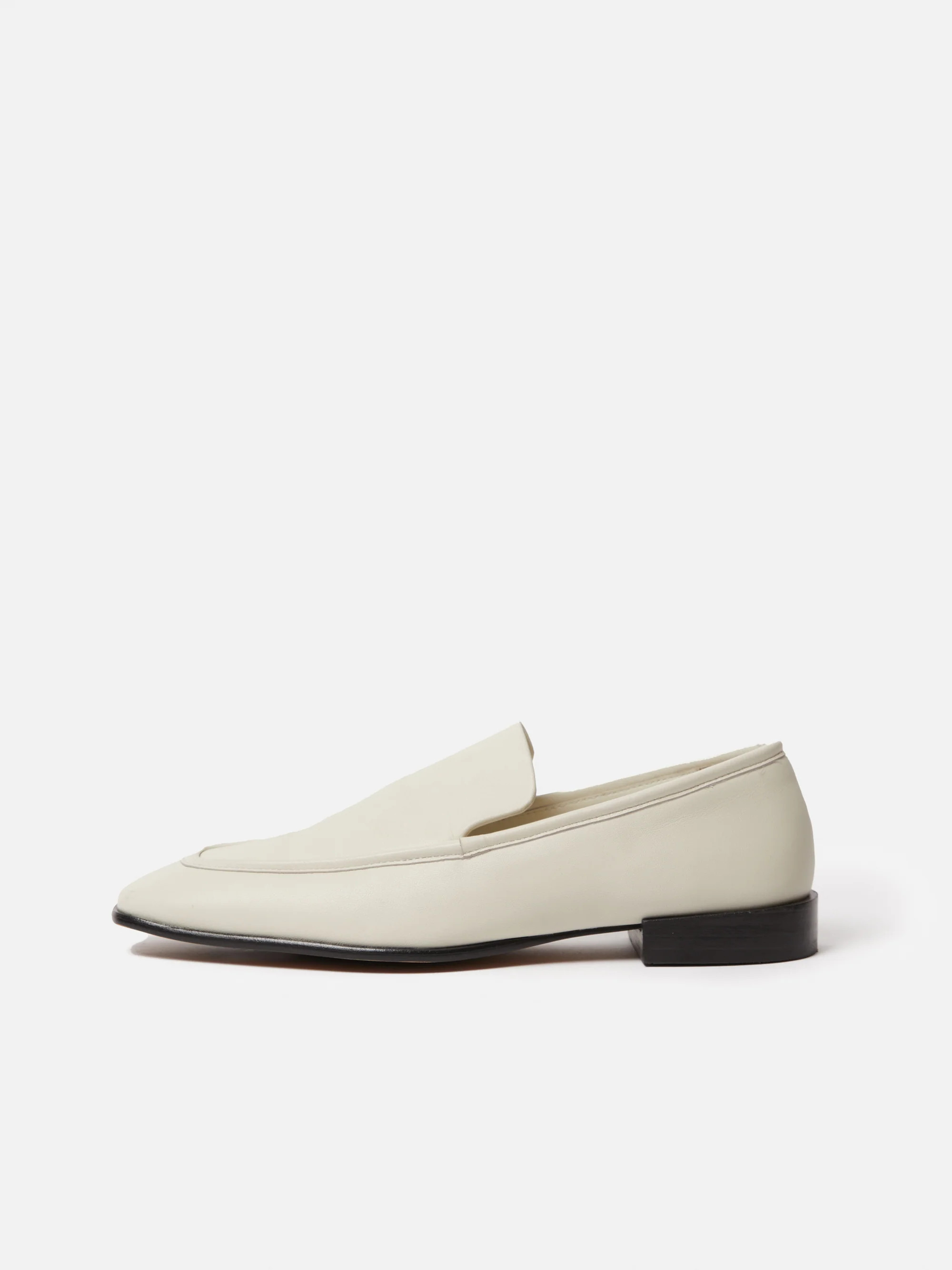Frame Leather Loafer | White | Jigsaw (UK)