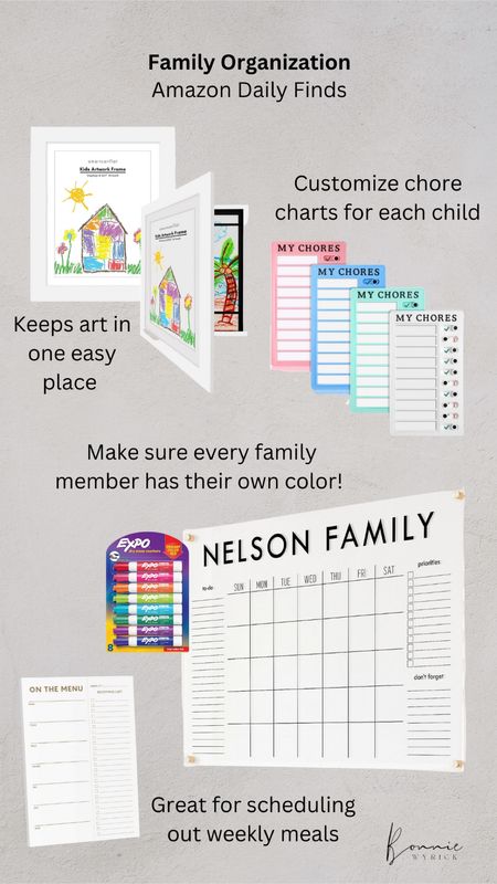 Back to school family organization from Amazon! Chore Chart | Family Calendar | Acrylic Calendar | Artwork Frame | Meal Planning Calendar

#LTKfamily #LTKhome #LTKBacktoSchool