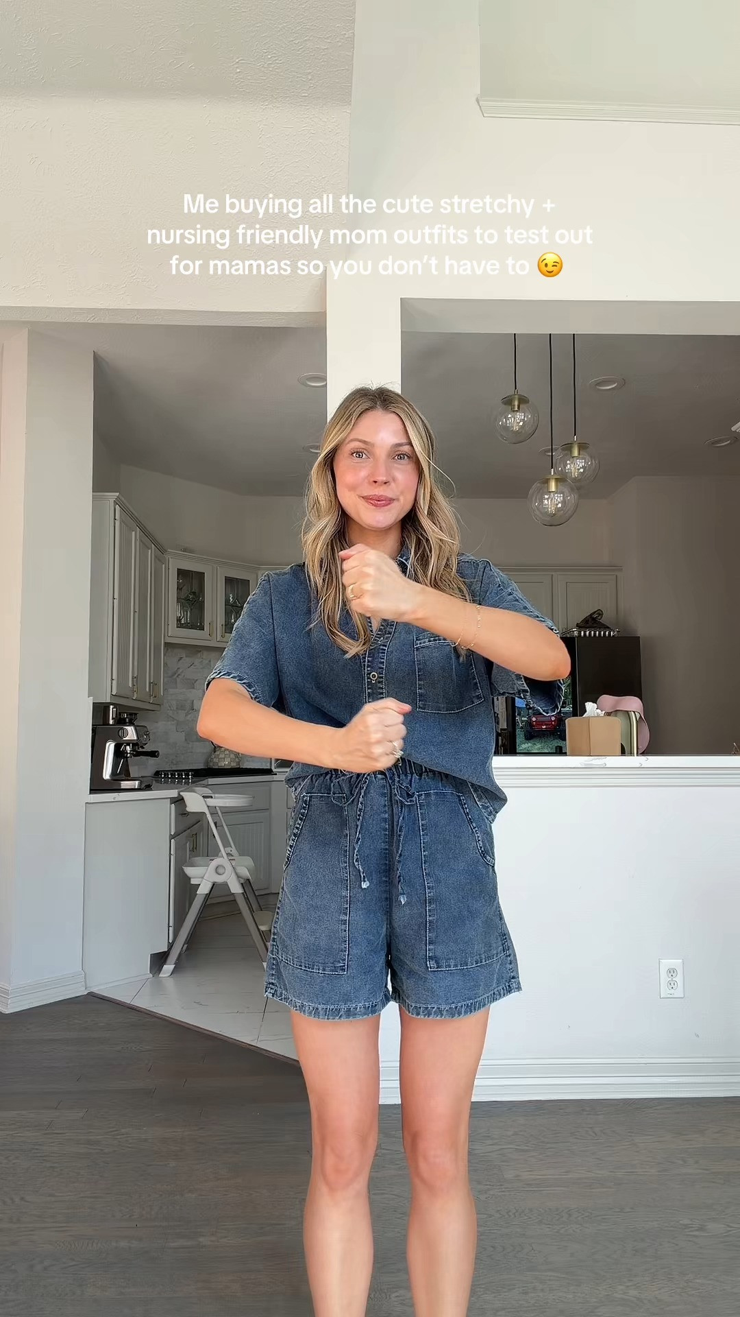 Comfy cute mom outfit! Wearing S in romper  

 #LTKootd