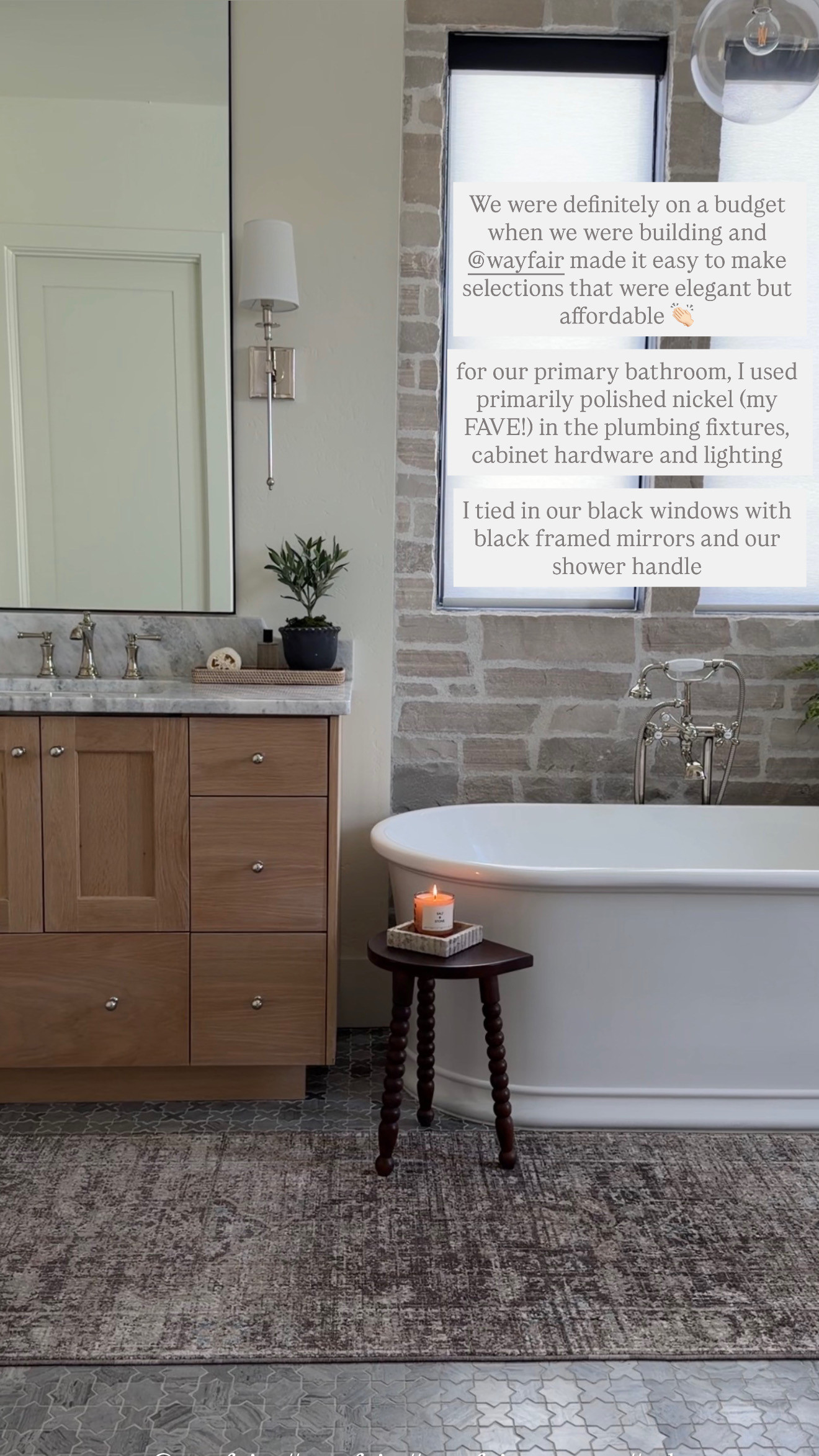 These bathroom upgrades from @wayfair were well worth it! I would absolutely make these purchases again. For any renovation or refresh, I love that Wayfair has everything I need from hardware, tile and lighting, to faucets, vanities, tubs and decor!
@wayfair #wayfair @wayfairpartner #ad 


 

#LTKHome