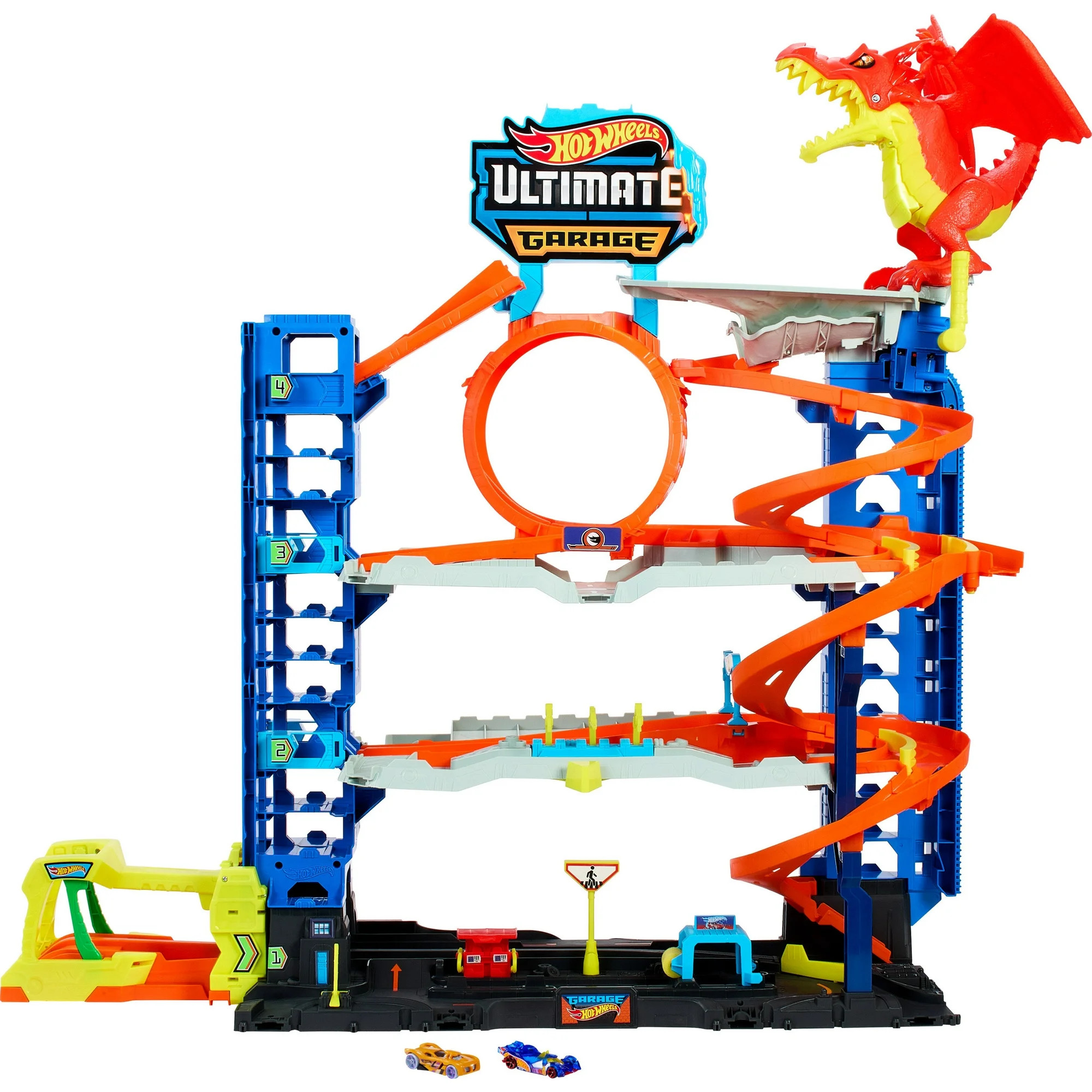 Hot Wheels City Ultimate Garage Playset with 2 Die-Cast Cars, Toy Storage for 50+ Cars - Walmart.... | Walmart (US)
