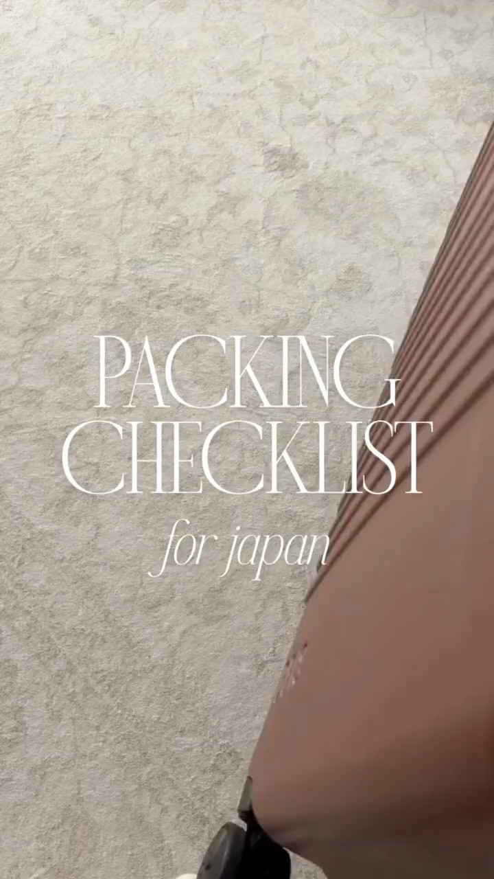 Packing checklist for Japan 🙌🏼 #stylinbyaylin #aylin #whattopack #japan 

 #LTKselfcare #LTKOver40 #LTKTravel