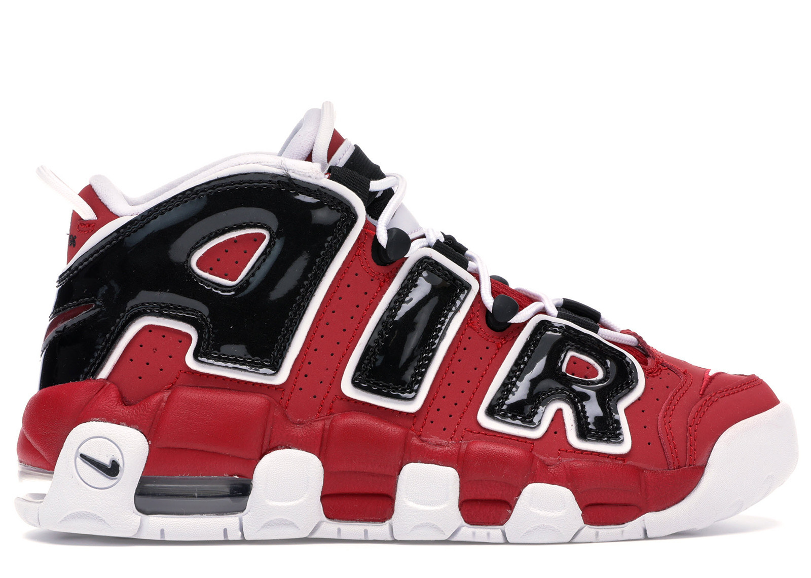 Nike Air More Uptempo Bulls Hoops Pack Sneakers in Varsity Red/White/Black | StockX