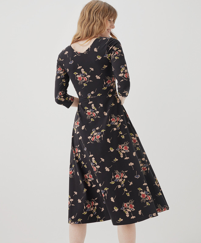 fit & flare midi party dress | Pact Apparel