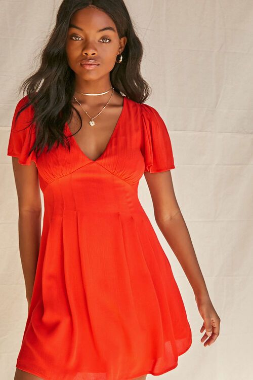 Bell Sleeve Fit & Flare Dress | Forever 21 (US)