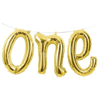 1st Birthday "One" Balloon Banner | Target