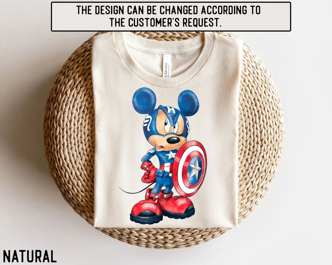 Avengers Mickey Shirt, Superhero Mickey Shirt, Captain America Mickey Shirt, Superhero Mickey Tee... | Etsy (US)