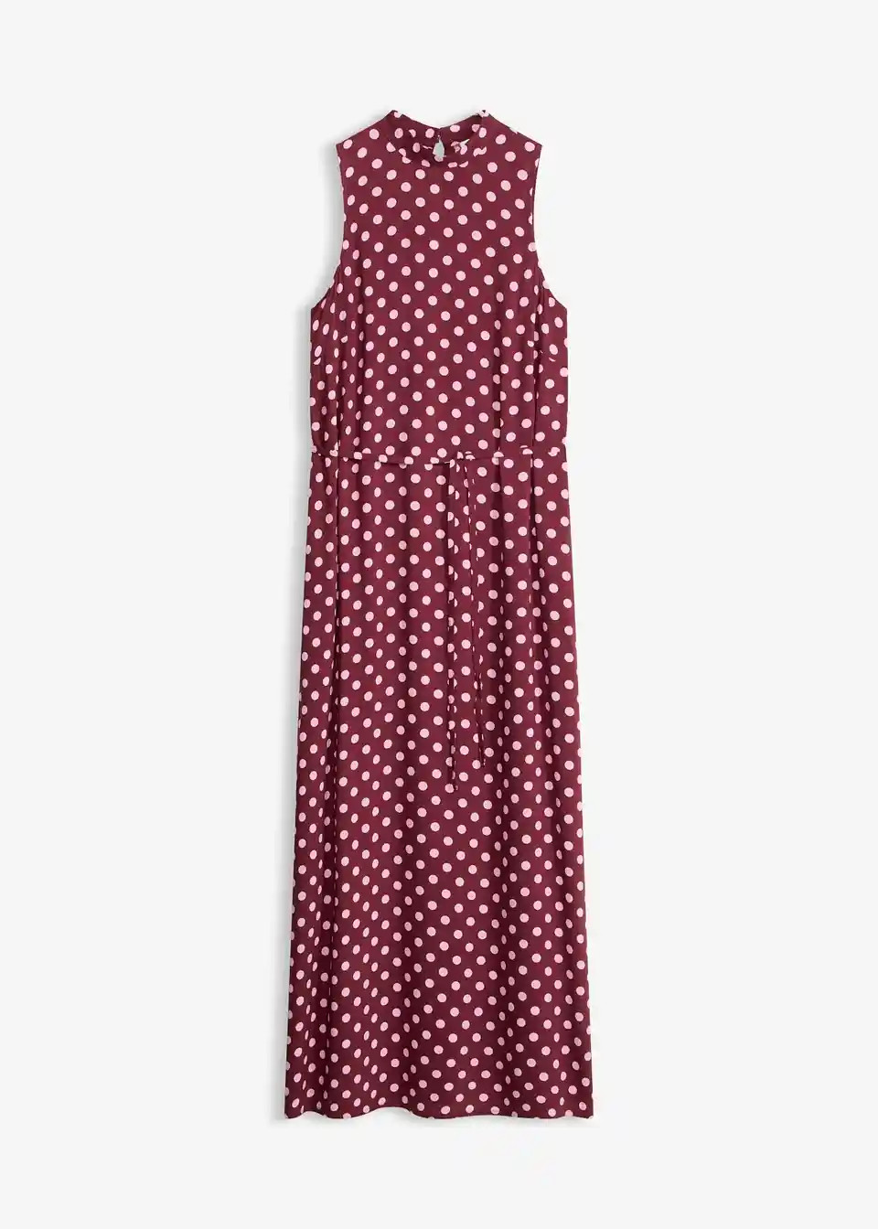 modisch bedrucktes Maxikleid aus flie\u00dfendem Viskose-Mix mit d\u00fcnnem Bindeg\u00fcrtel in ... | Bonprix DE