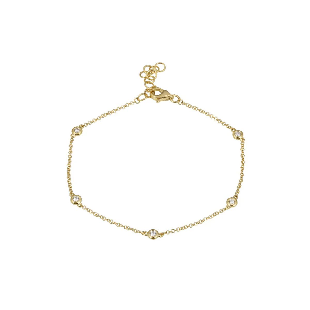 Diamond Station Bracelet | AMO Jewelry by Ana Mari Ortega