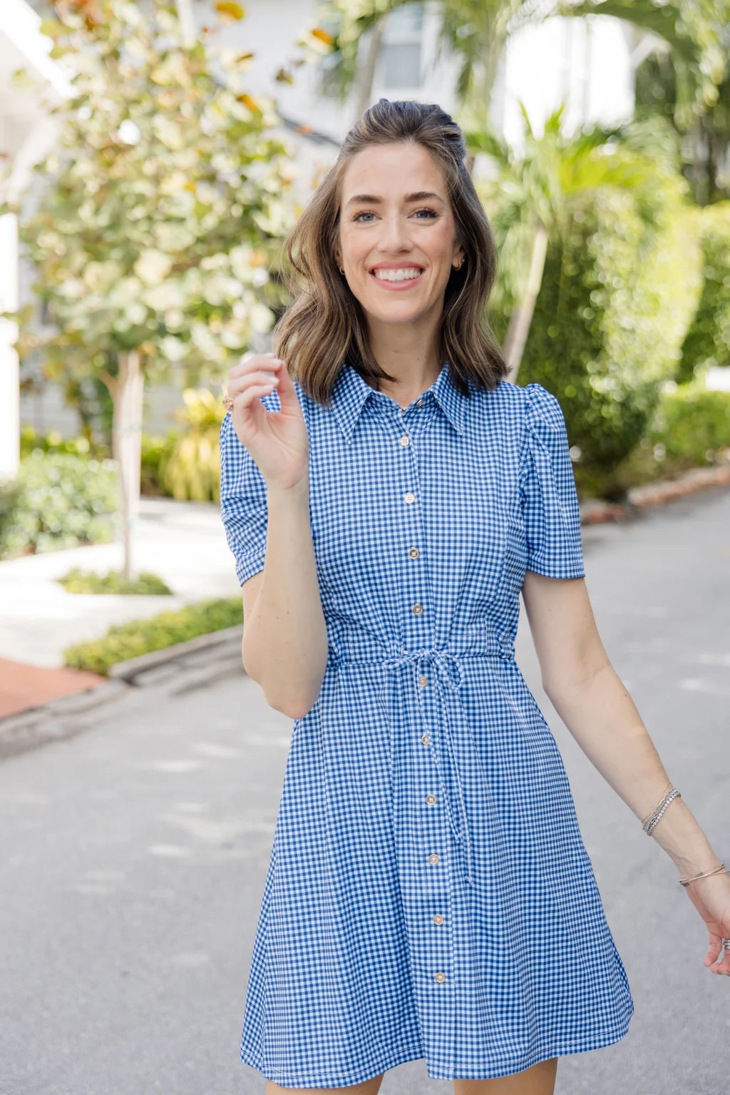 London Dress & Short in Navy Gingham | Duffield Lane
