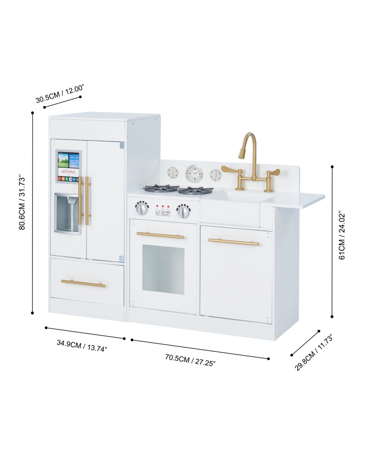 Teamson Kids Little Chef Chelsea Modern Play Kitchen | Macys (US)