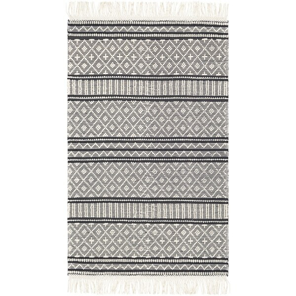 Adamsen Handmade Modern Wool Area Rug - 8' x 10' - Charcoal | Bed Bath & Beyond