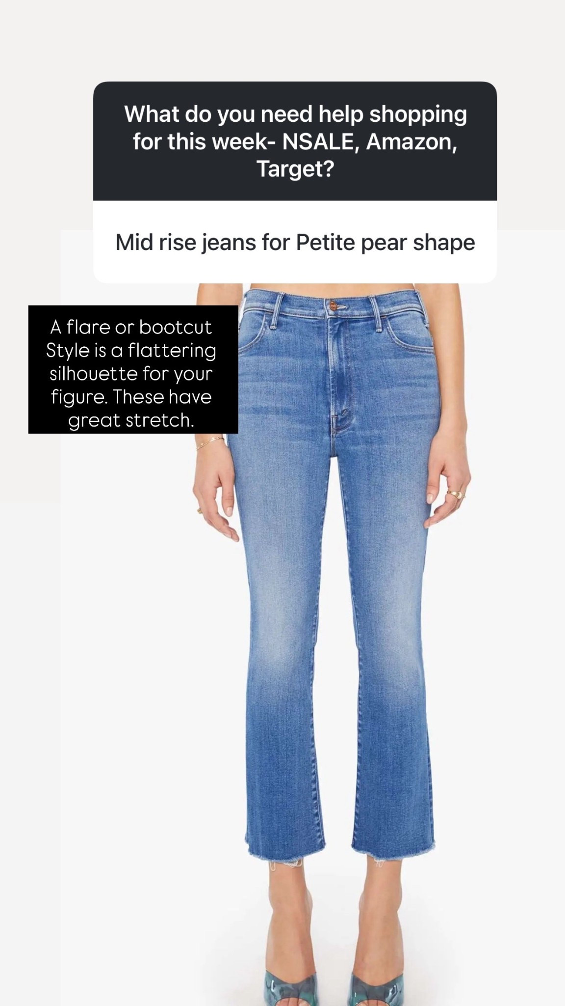 These flare leg style jeans are perfect for a pear shape that will beautifully balance your shape! These have some great stretch. Get your true size 

#LTKOver40 #LTKSeasonal #LTKSaleAlert