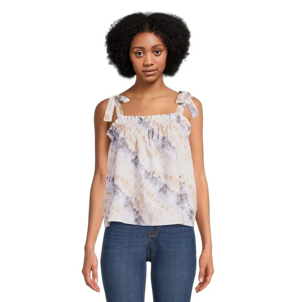Time and Tru Women's Tie Shoulder Camisole Top, Sizes XS-XXXL (Women's and Women's Plus) | Walmart (US)