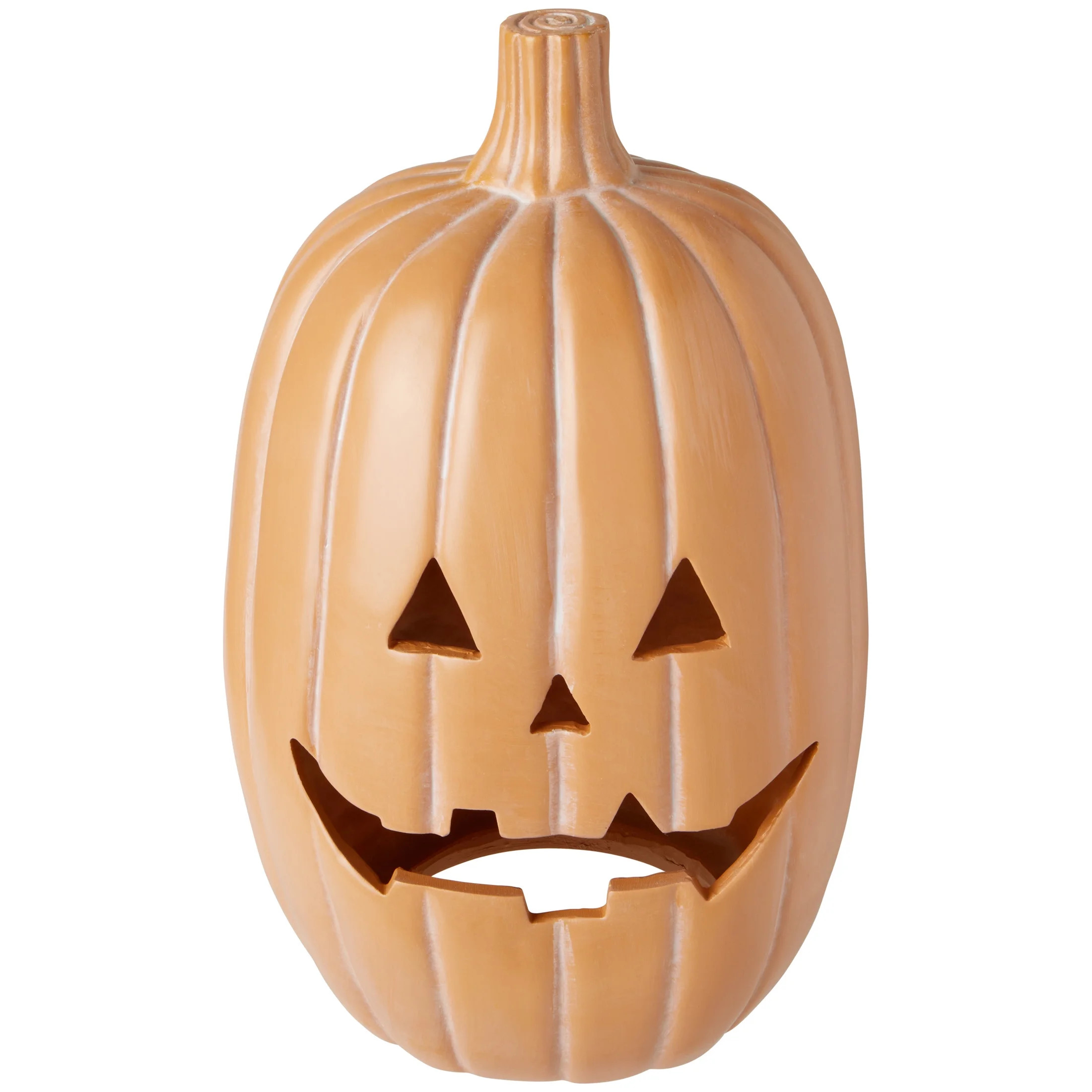 My Texas House 14-Inch-Tall Orange Resin Pumpkin | Walmart (US)