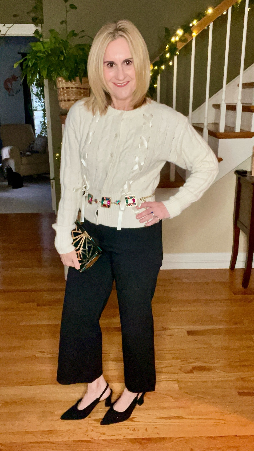 Dress up or down this festive bow cardigan for the holidays! 🎄❤️

#LTKHoliday #LTKPetite #LTKOver40