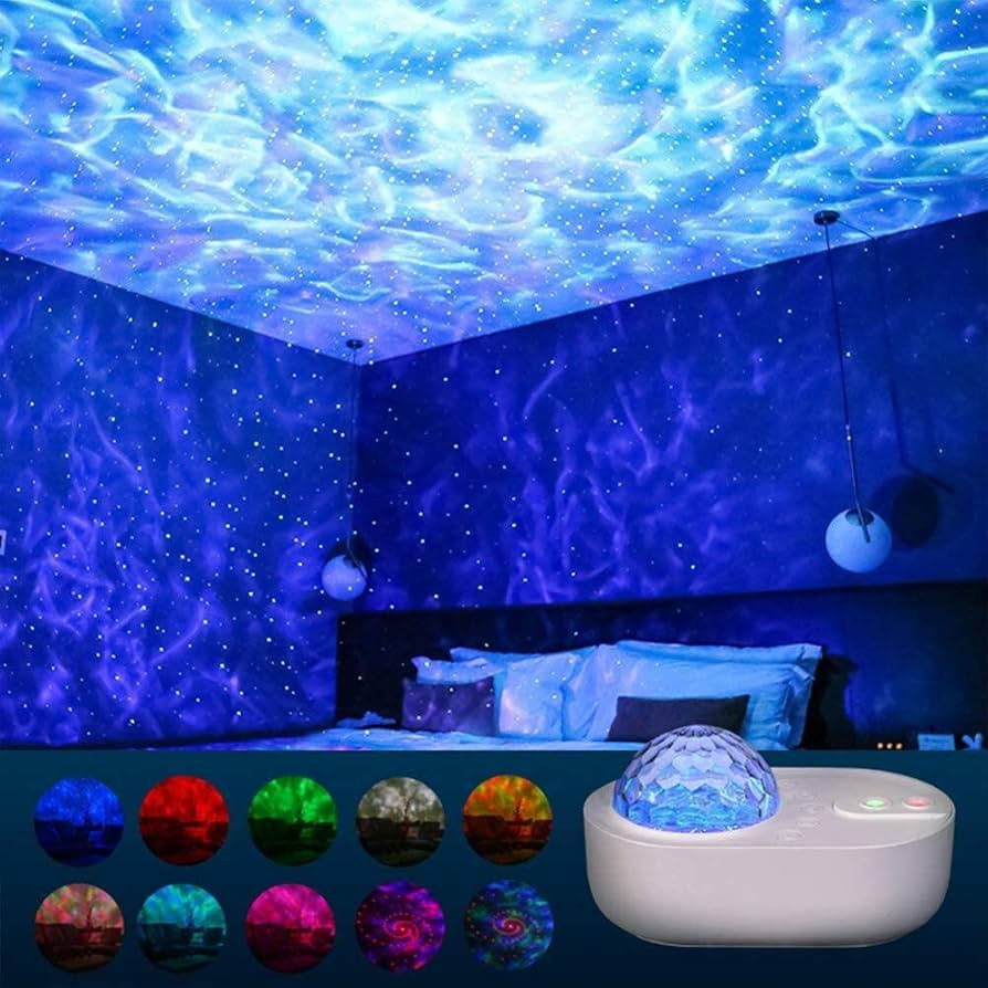Galaxy Projector for Bedroom,10 Colors Star Projector with Bluetooth Speaker,Remote & Timer,5 Whi... | Amazon (US)