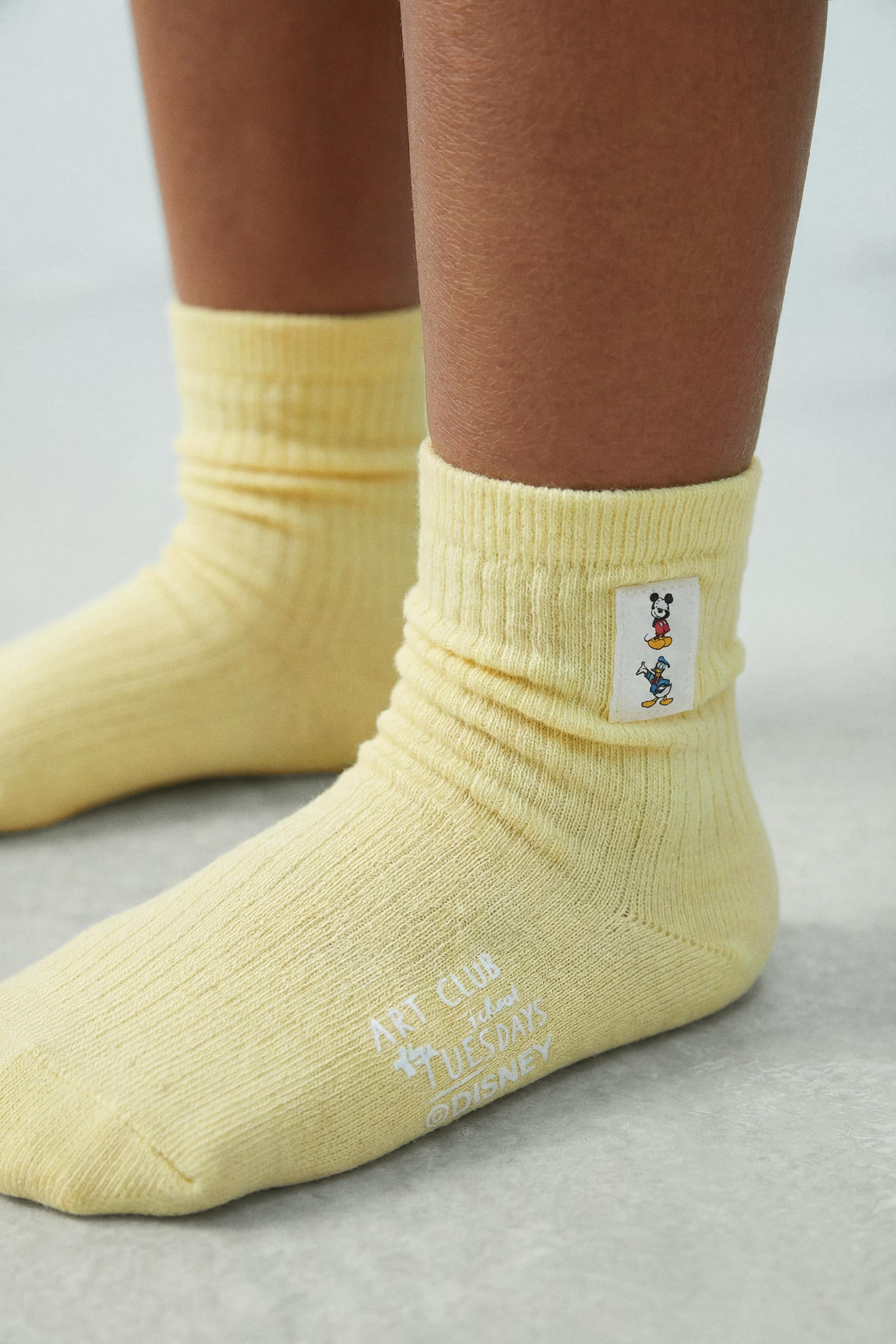 TWO-PACK OF MICKEY MOUSE AND DONALD DUCK LONG SOCKS \u00a9 DISNEY | Zara US
