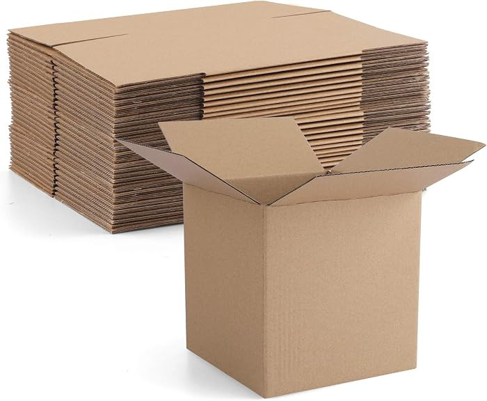 Eupako 4x4x4" Cardboard Box Mailers 25 Pack Brown Cube Corrugated Small Shipping Boxes for Mailin... | Amazon (US)