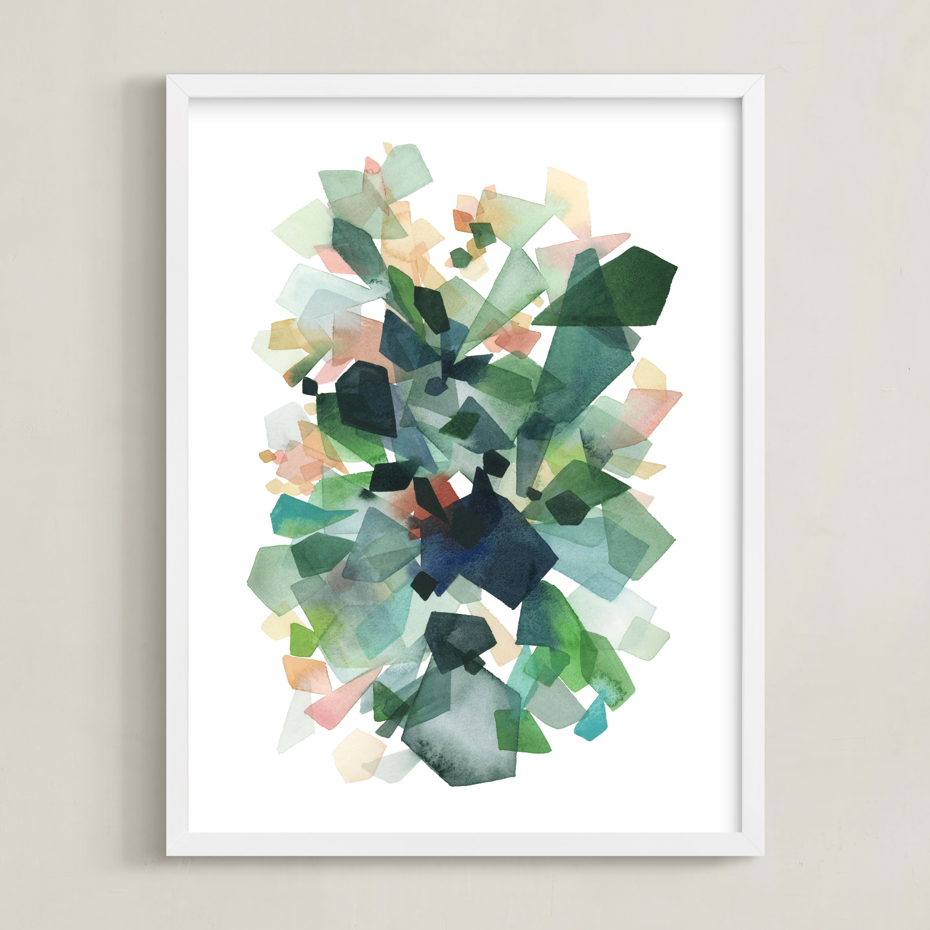 "Emerald Gems" - Painting Limited Edition Art Print by Yao Cheng Design. | Minted