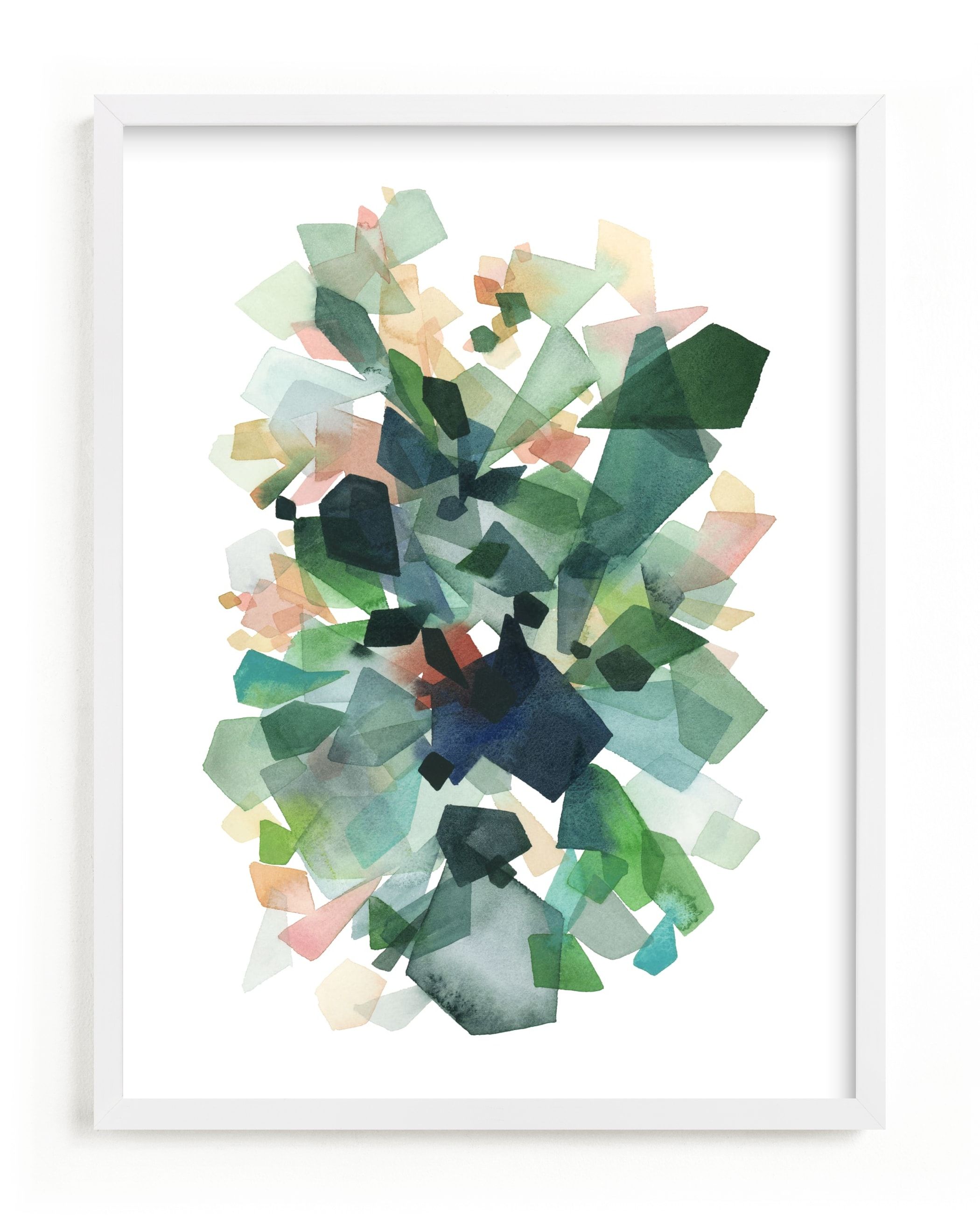 "Emerald Gems" - Painting Limited Edition Art Print by Yao Cheng Design. | Minted