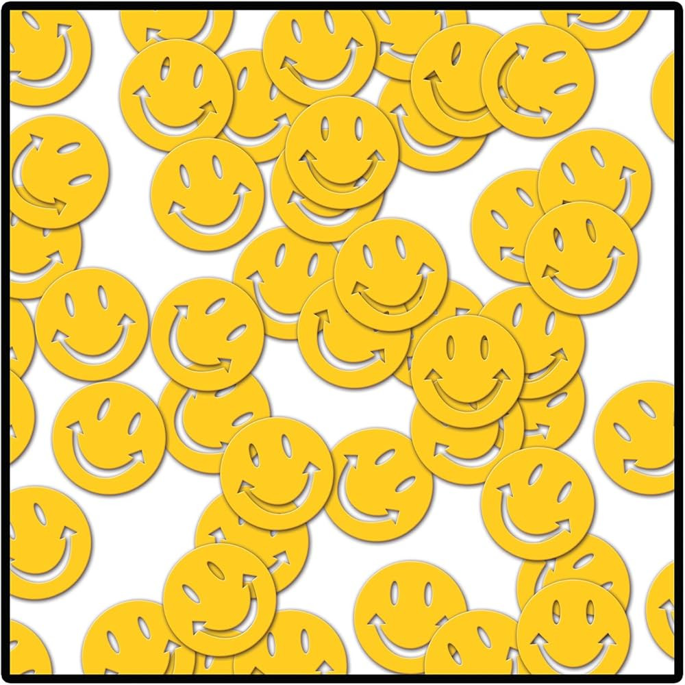 Beistle Fanci-Fetti Smile Faces Party Supplies, 1 oz, Yellow | Amazon (US)
