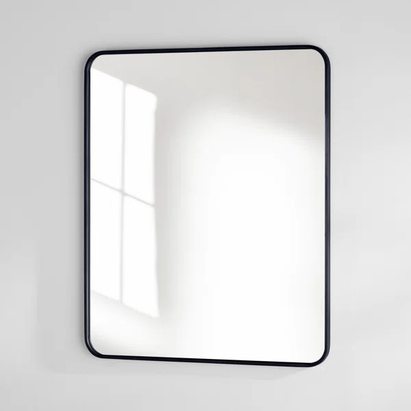 Sabine Metal Rounded Rectangle Wall Mirror | Wayfair North America