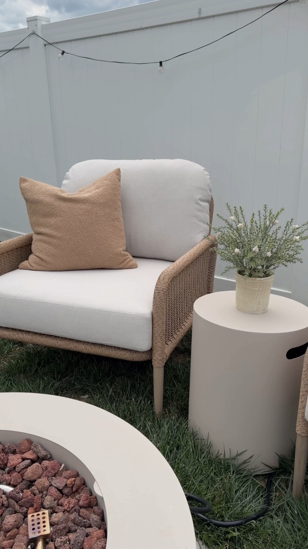 @realflameusa #ad My Outdoor Chairs are currently 20% off with code SUMMER20, plus free shipping on all orders!

 Pair them with the Aegean fire pit, and you have the coziest little outdoor seating area for summer nights and going into fall! 

🏷️ Outdoor patio chairs • XL outdoor chairs • cozy outdoor seating • backyard patio ideas • outdoor furniture • outdoor fire pit • patio furniture • backyard inspiration • summer patio decor

#LTKSeasonal #LTKHome #LTKSaleAlert

#LTKSeasonal #LTKHome #LTKSaleAlert