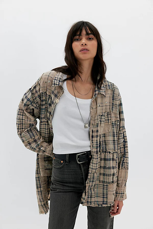 Magnolia Pearl Patchwork Adison Workshirt | Free People (Global - UK&FR Excluded)