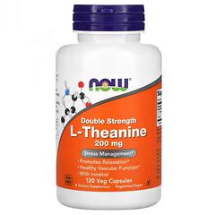 Double Strength L-Theanine, 200 mg, 120 Veg Capsules | iHerb