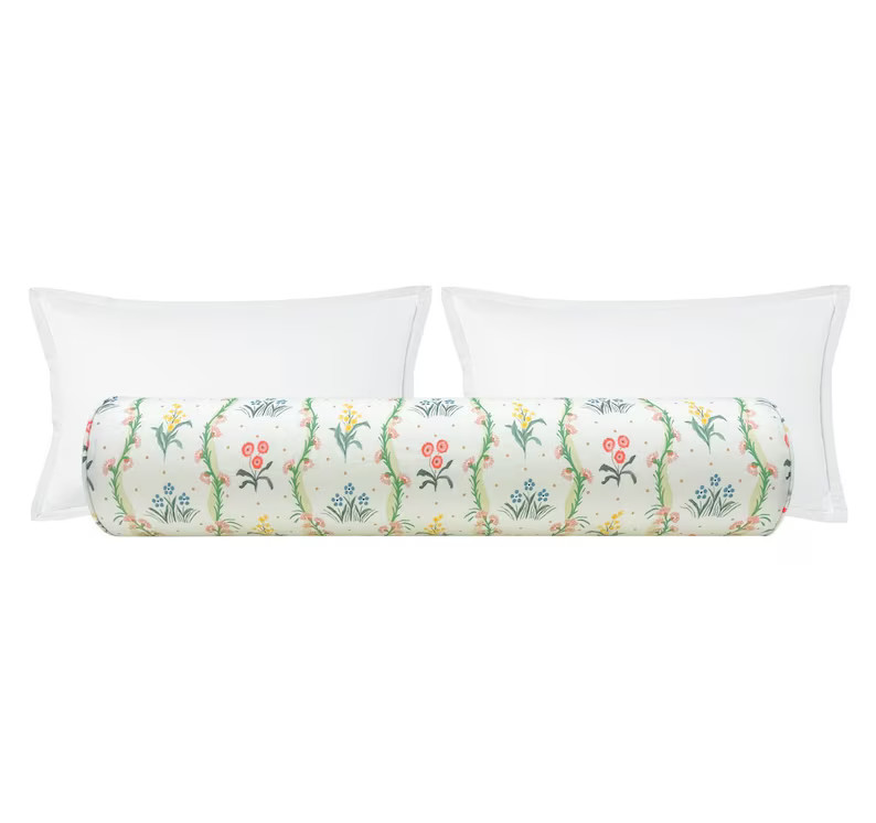 The Bolster : Lucy | Lulie Wallace Bolster Pillow | Floral Fabric | Bedroom Decor | - Etsy | Etsy (US)