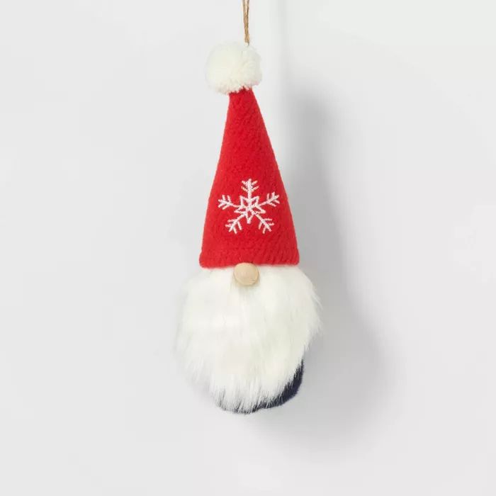 Farmhouse Gnome with Snowflake Red Christmas Tree Ornament - Wondershop™ | Target