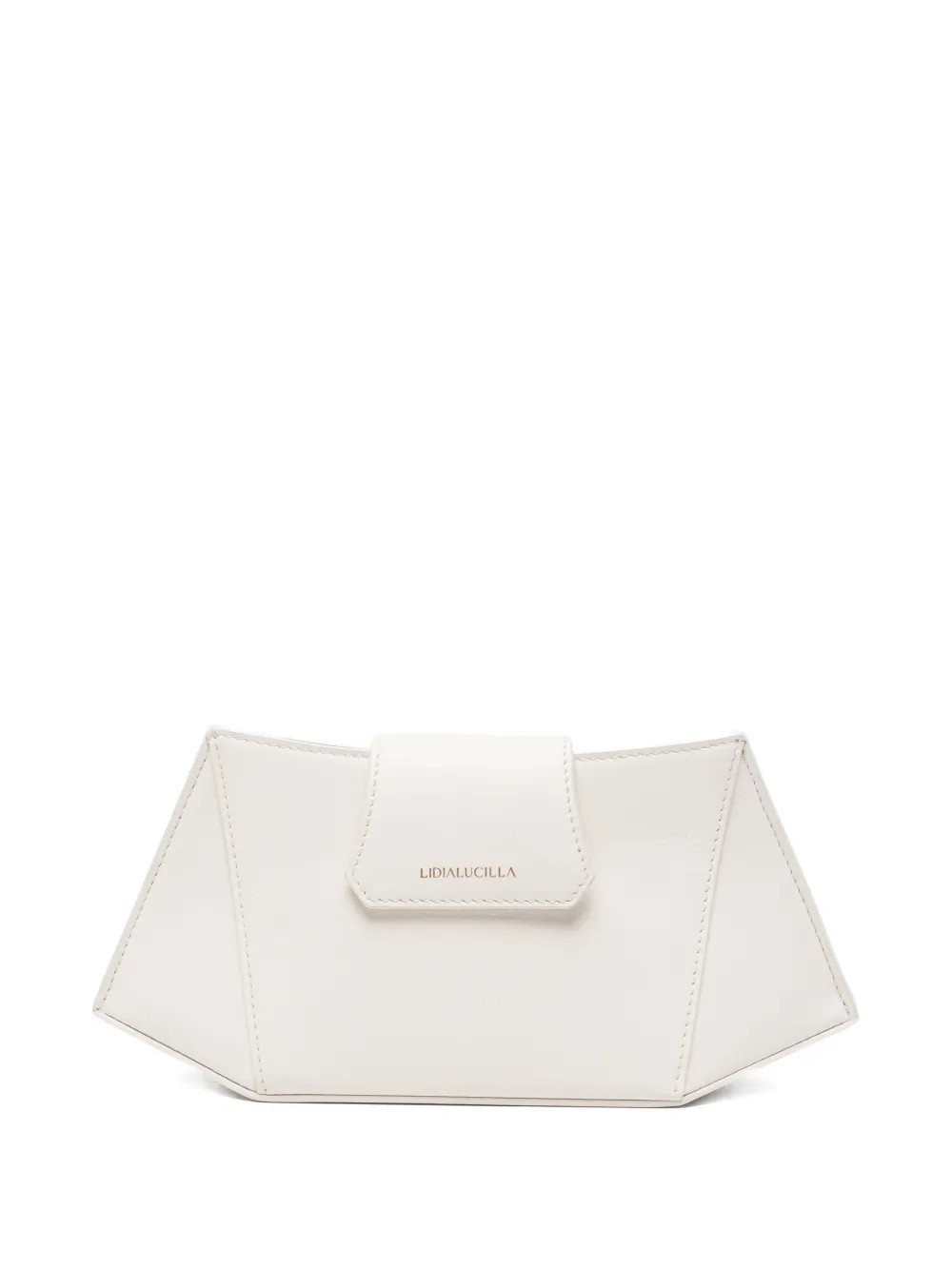 LIDIALUCILLA Bateaux SM chain-link clutch bag - White | Farfetch Global