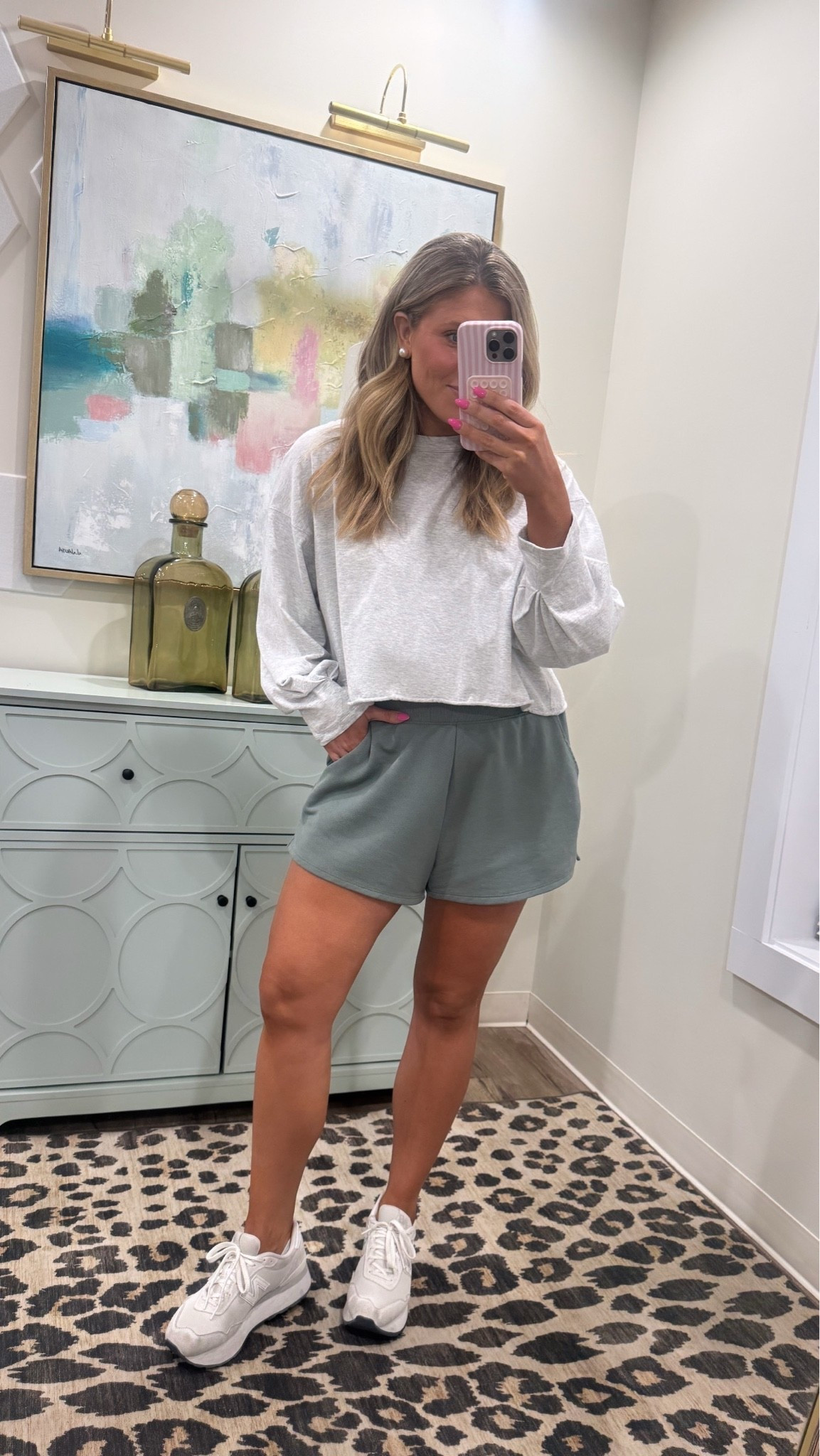 My favorite shorts from Walmart are only $11!!! I have them in this color and the black! 😍

Wearing size medium in shorts 
Wearing size medium in fp top