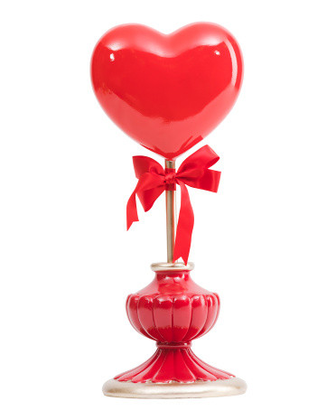 15in Heart On Base Decor | TJ Maxx