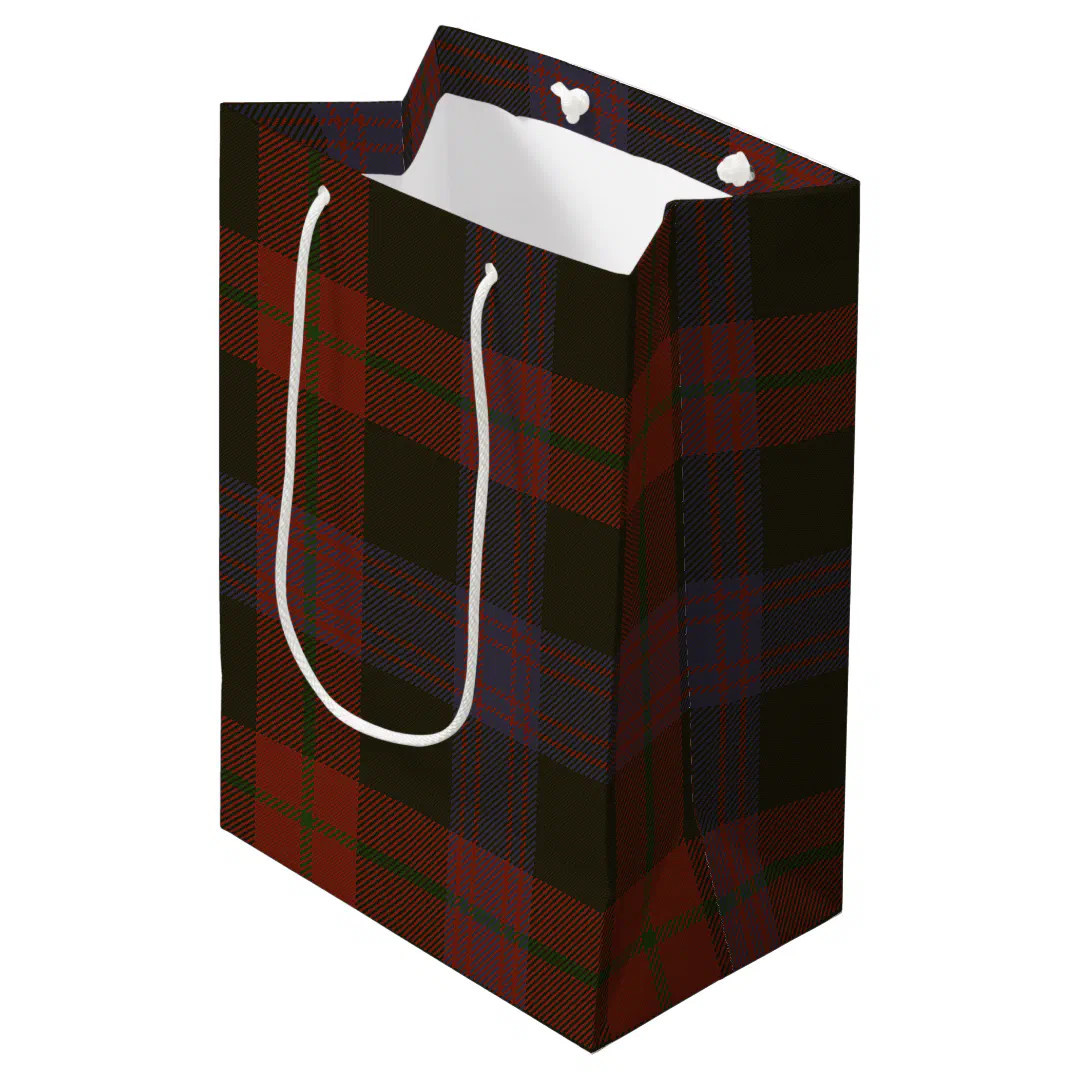 Brown Tartan Medium Gift Bag | Zazzle | Zazzle