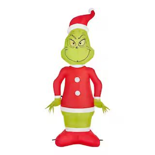 Grinch 4 ft. LED Grinch Inflatable 23GM83133 - The Home Depot | The Home Depot