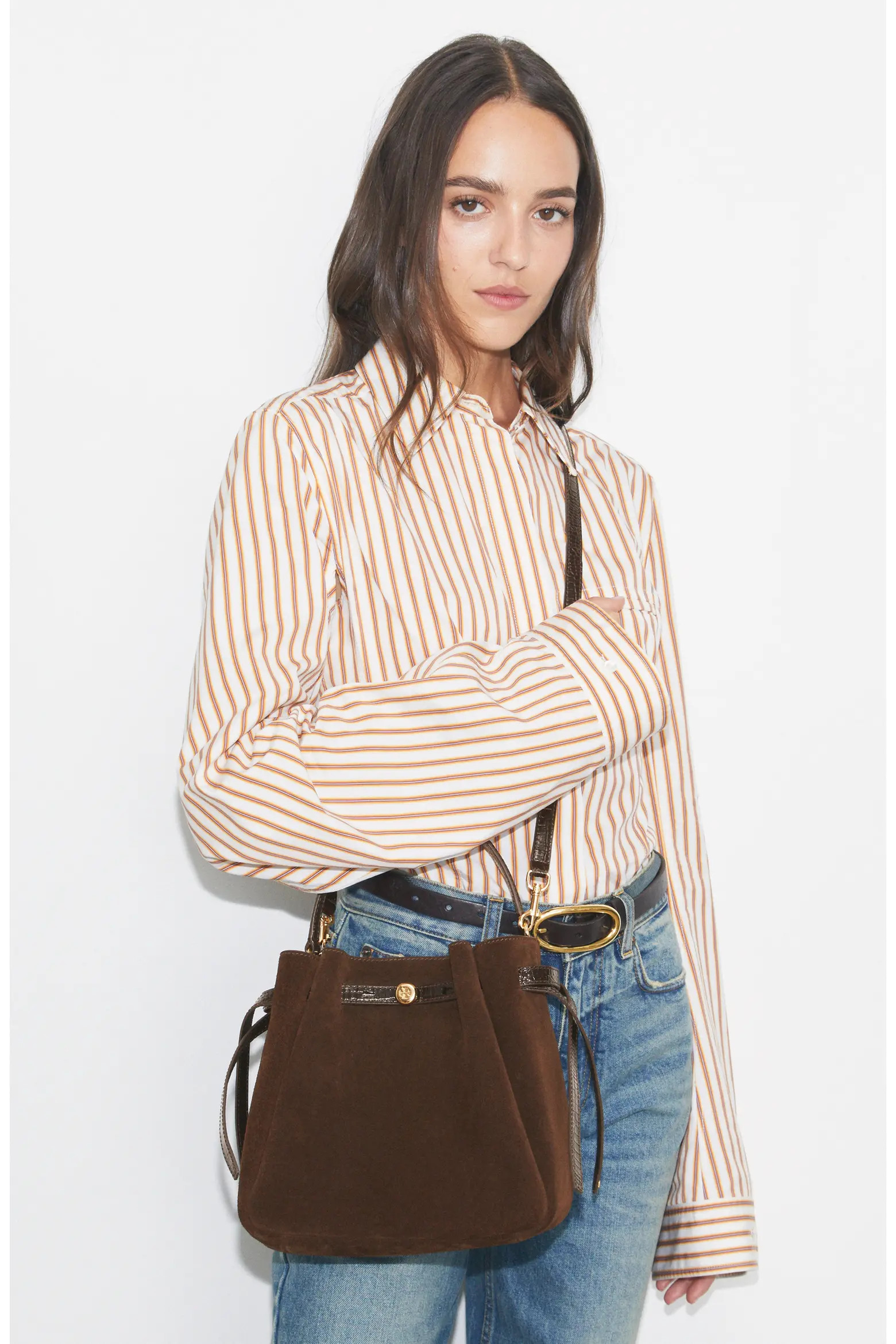 Tory Burch Romy Suede Bucket Bag (Women) | Nordstrom | Nordstrom
