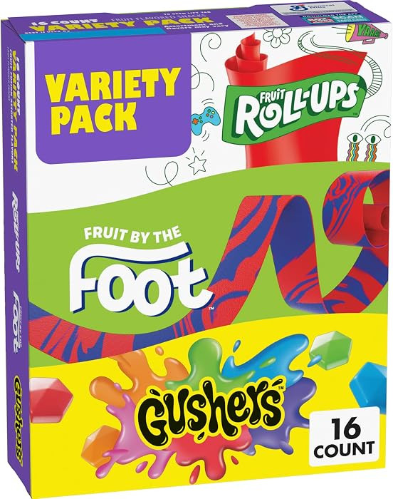 Fruit Flavored Snacks Variety Pack, Gluten Free, 16 ct, 10.2 oz | Amazon (US)