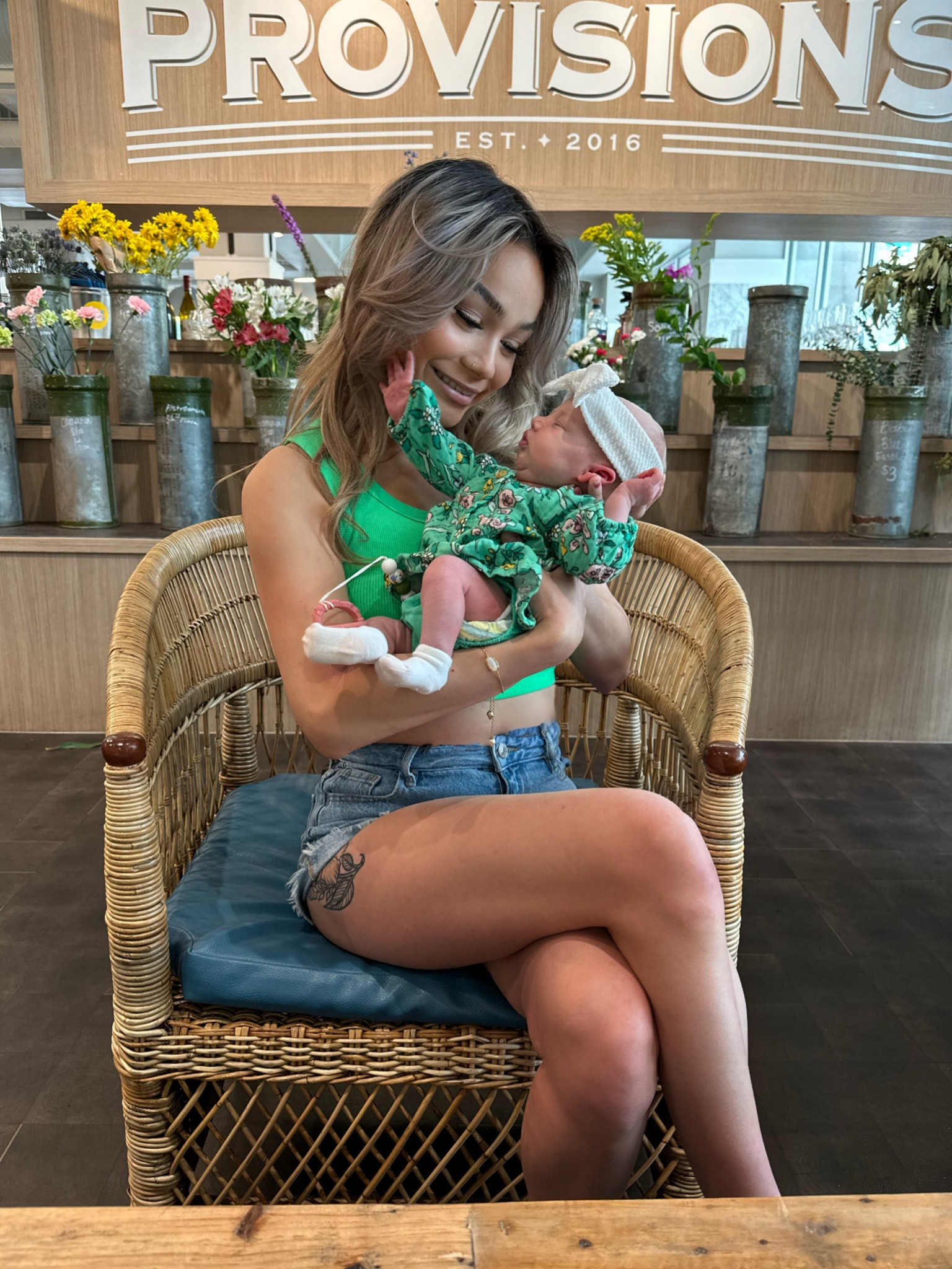 mommy & me matching green dress outfit. i’m wearing a cute bright green tank, and baby is wearing NB green floral dress from #target #spring #baby

#LTKbaby #LTKstyletip #LTKunder100