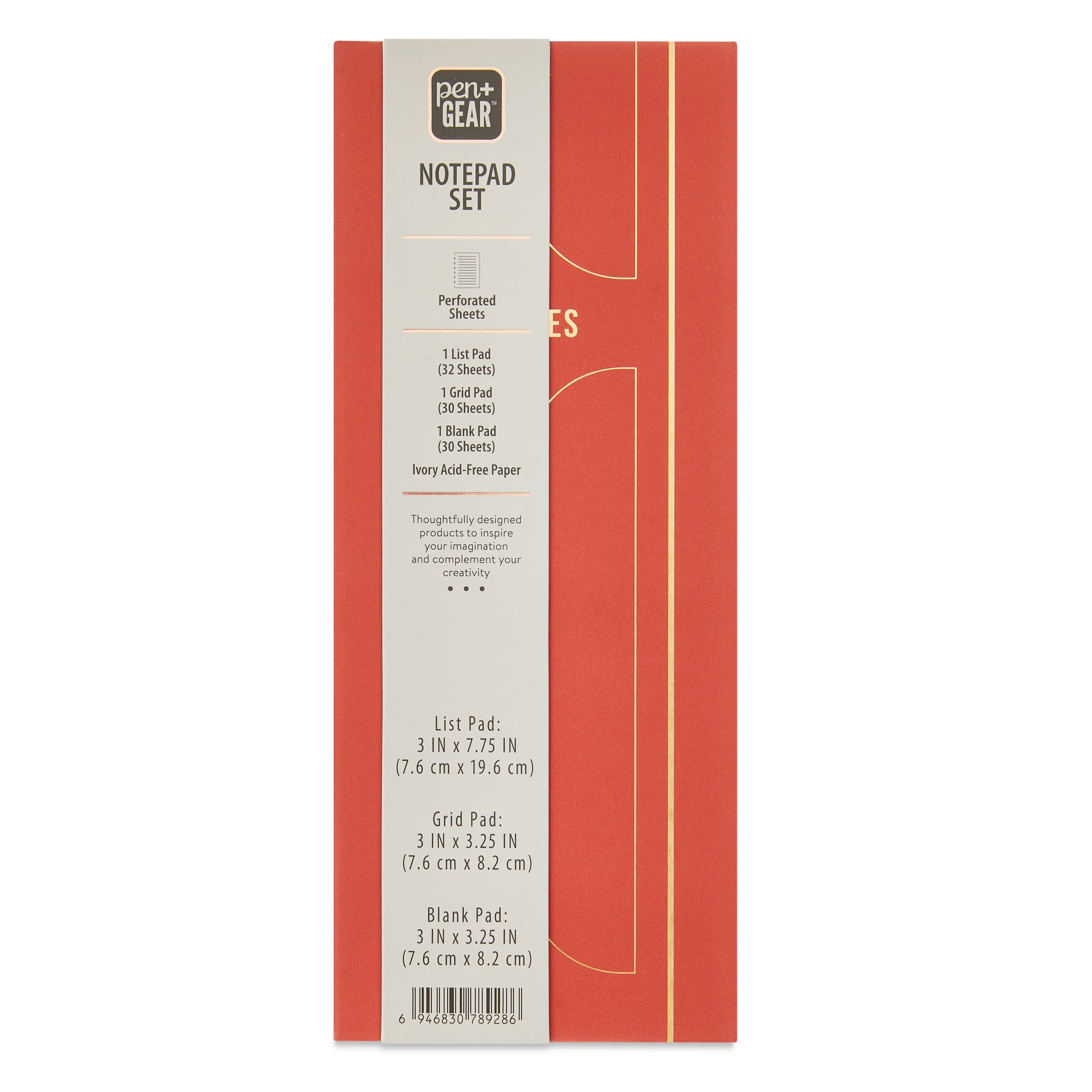 Pen+Gear Notepad Set, Red Canyon, 3.6" x 9", 3 Count | Walmart (US)